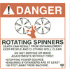 Hazard Decal - Rotating Spinners