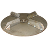 Litter 24" Carbon Steel Spinner Disc Assembly Left Hand, MECHANICAL (4 CL4 Fins, Disc, Hub and Bolt on Spinner Plate)