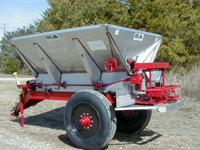 Grasshopper 9ft Single Axle Mechanical Fertilizer Lime Spreader 